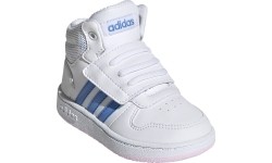 Buty dziecięce Adidas Hoops Mid 2.0 I białe