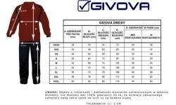Dres Givova Tuta Visa TR018 1210