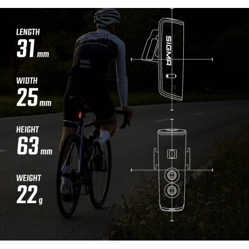Tylna lampa Sigma Buster 80 USB