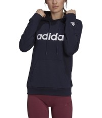Adidas bluza damska z kapturem W Lin Ft Hoodie Blue H07797