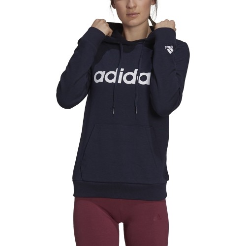 Adidas bluza damska z kapturem W Lin Ft Hoodie Blue H07797