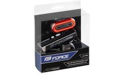 Zestaw lampek rowerowych FORCE Futuro, ładowany przez USB (czarny)