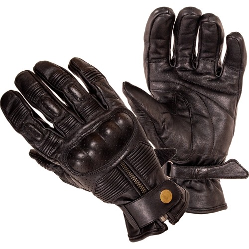 Letnie skórzane rękawice motocyklowe B-STAR Prelog - Black