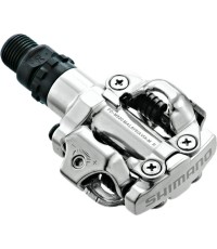 Pedały Shimano M520S + bloki (srebrne)