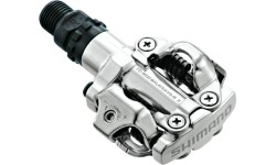 Pedalai Shimano M520S + plokštelės (sidabriniai)