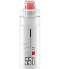 Bidon Elite Jet Plus // 550 ml, z zakrętką (przezroczysty)