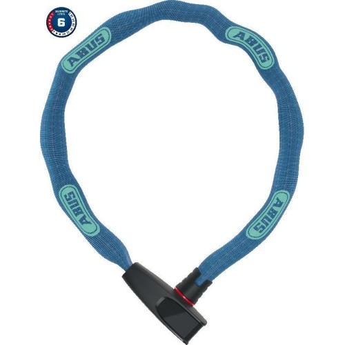 Zapięcie Abus 6806K/85 NEON blue (square chain)