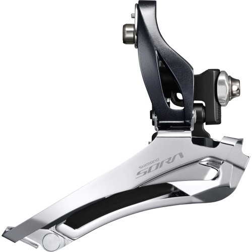 Przerzutka przednia Shimano Sora R3000, 2x9 biegów, Brazed-On, Down-Pull