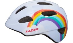Šalmas LAZER Pnut KC Rainbow, 46-52cm (baltas)