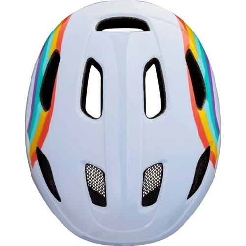 Šalmas LAZER Pnut KC Rainbow, 46-52cm (baltas)