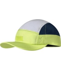 Czapka Buff 5 Panels Go, czarna/biała/żółta - 801