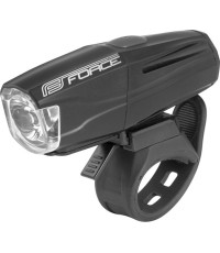 Lampka przednia FORCE Shark 500 USB (czarna)