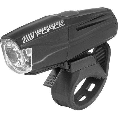 Priekinis žibintas FORCE Shark 500 USB (juodas)