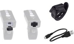 Lampka przednia FORCE Alert 350LM, USB-C, z sygnałem dźwiękowym