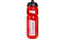 Bidon FORCE Stripe 0,75l (czerwony/biały)
