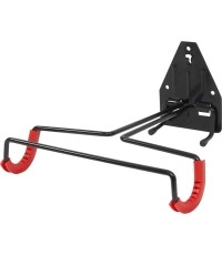 Składany ścienny uchwyt na rower FORCE (stal, czarny, maks. 15 kg)