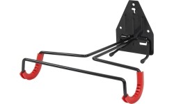 Składany ścienny uchwyt na rower FORCE (stal, czarny, maks. 15 kg)