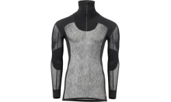 Męski sweter Aclima WN Polo Zipped Jumper, czarny, rozmiar XS - 123