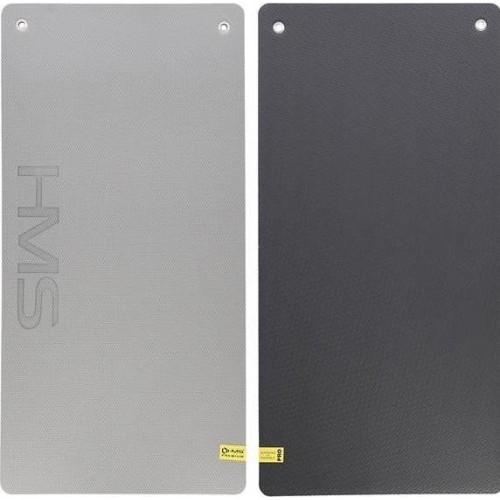 Mata treningowa HMS Premium MFK07 jasnoszaro-czarna, 120x60cm, EVA 15mm