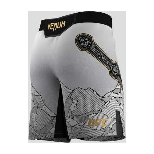Męskie spodenki UFC Unrivaled by Venum White Islam Makhachev Long Fit Fight Short