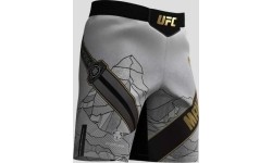 Męskie spodenki UFC Unrivaled by Venum White Islam Makhachev Long Fit Fight Short