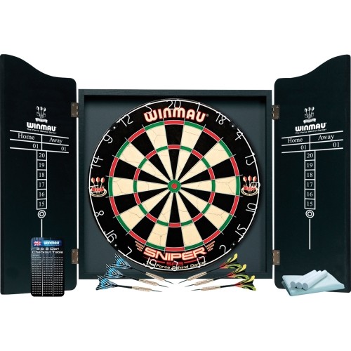 Zestaw do darta z szafką Winmau Pro Dartset Cabinet PDS Sniper