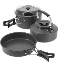 Zestaw turystyczny do gotowania Czajnik, garnek i patelnia NGT