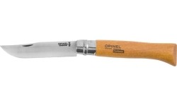 Nóż Opinel 12, stal węglowa, drewno bukowe