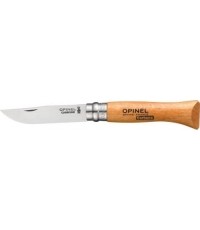 Nóż Opinel 6, węglowa stal nierdzewna, drewno bukowe