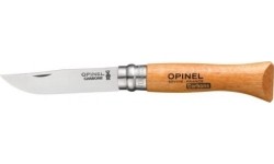 Nóż Opinel 6, węglowa stal nierdzewna, drewno bukowe