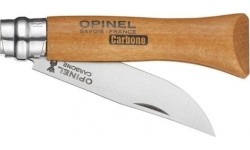 Nóż Opinel 6, węglowa stal nierdzewna, drewno bukowe