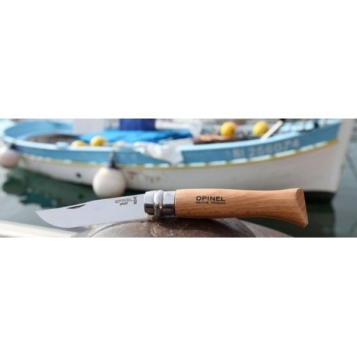 Nóż Opinel 7, stal Inox, drewno bukowe