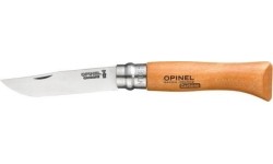 Nóż Opinel 8, stal węglowa, drewno bukowe