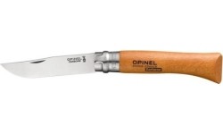 Nóż składany Opinel 10, stal węglowa, drewno bukowe