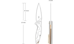 Nóż składany Ruike Fang P105-K, jasnoniebieski