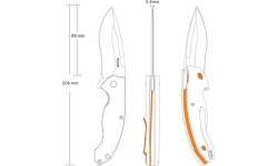 Nóż składany Ruike P852-B, czarny