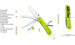 Nóż kieszonkowy Ruike LD4, wielofunkcyjny, zielony