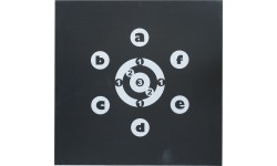 Tarcza łucznicza Yate Set Start 04 - 80x80x7 cm + stojak PP HD