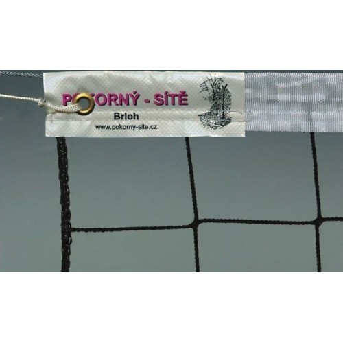 Siatka do siatkówki Pokorny Site Sport - biała, 9,5 x 1 m