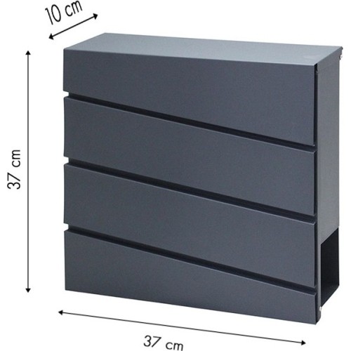 Skrzynka na listy antracyt