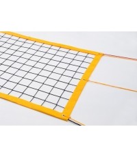 Czarna siatka do siatkówki plażowej Coma-Sport S-248 – Z kolorową taśmą, Z antenkami