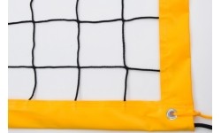 Siatka do siatkówki Coma-Sport S-248, kolorowa taśma, z antenkami, czarna