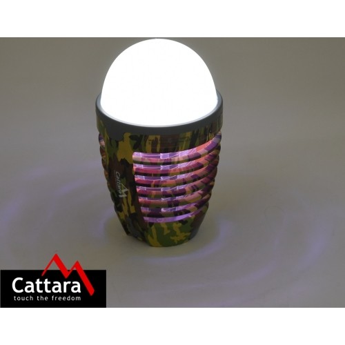Akumulatorowa latarka z pułapką na owady Cattara
