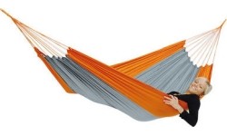 Hamak Amazonas Light Silk Traveller, pomarańczowo-zielony