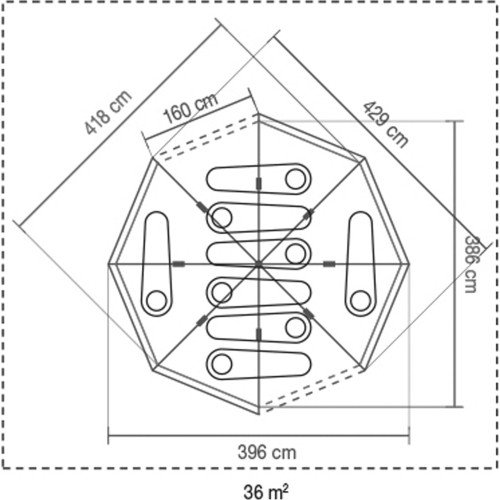 Namiot Coleman Octagon BlackOut, 8-osobowy