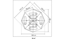 Namiot Coleman Octagon BlackOut, 8-osobowy