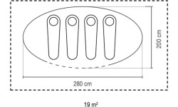 Namiot rodzinny wycieczkowy turystyczny dla 4 osób Coleman FastPitch Pop Up Galiano