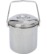 Garnek turystyczny BasicNature Billy Can - 1,4 l, Stal nierdzewna