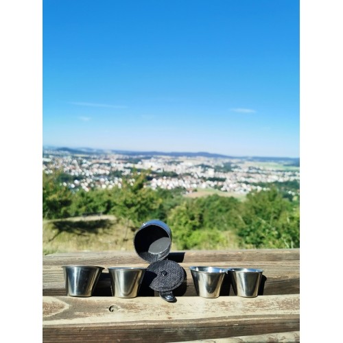 Zestaw kieliszków turystycznych BasicNature 4w1