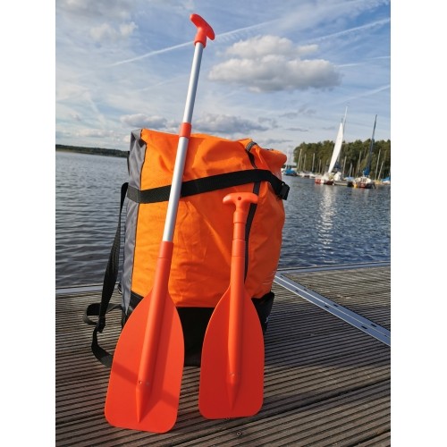 Wiosło teleskopowe BasicNature Mini 107cm, pomarańczowe